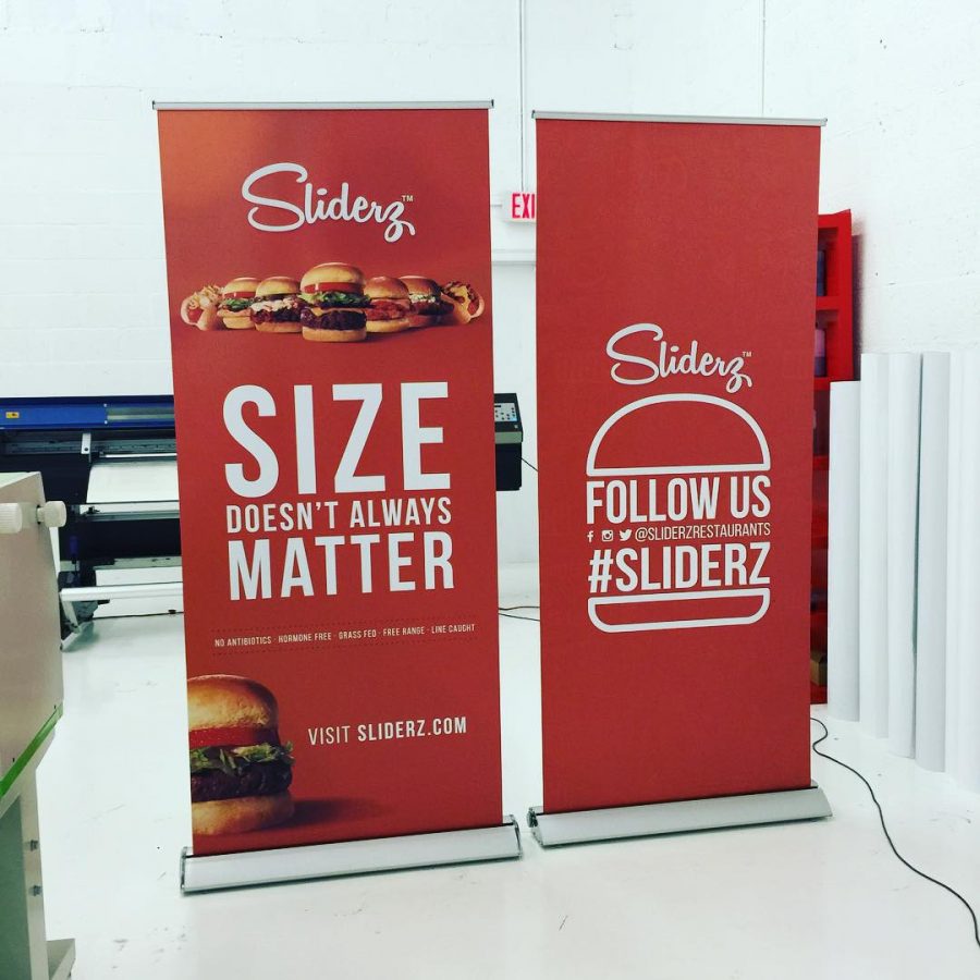 Sliderz Stand Up Banners from Binick Imaging in Miami