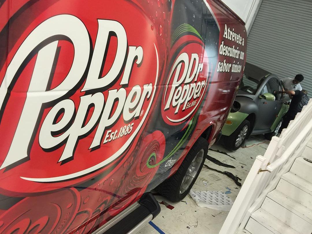 Dr. Pepper® Van Wrap from Binick Imaging