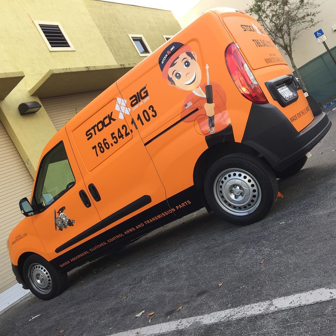 Stock AIG Van Graphics from Binick Imaging in Miami