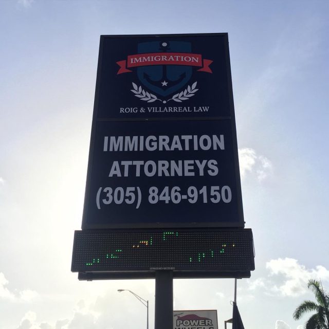 Signs work printed and installed by Binick Imaging, Miami