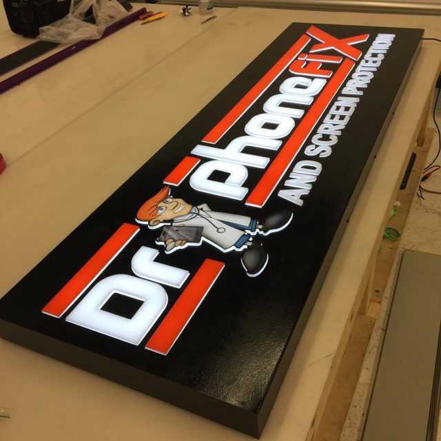 Signs work printed and installed by Binick Imaging, Miami