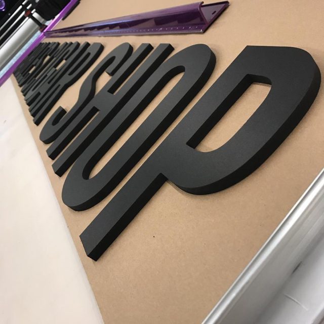 Signs work printed and installed by Binick Imaging, Miami