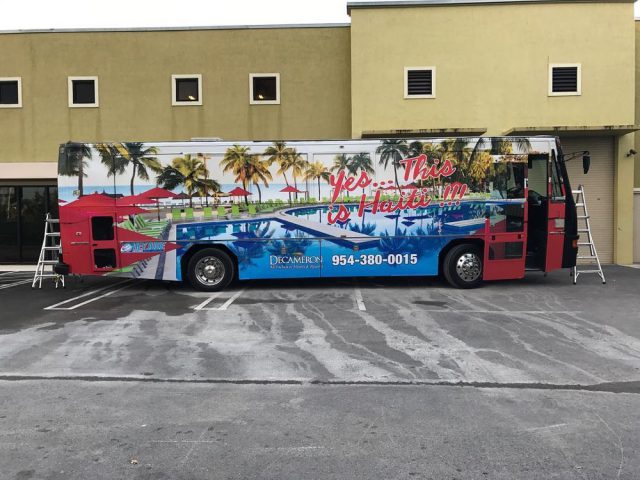 Fleet Wraps work printed and installed by Binick Imaging, Miami