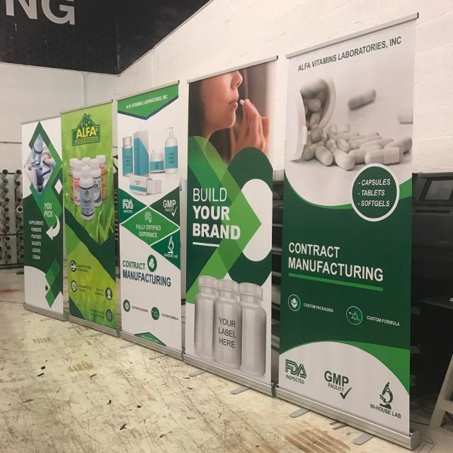 Banners work printed and installed by Binick Imaging, Miami