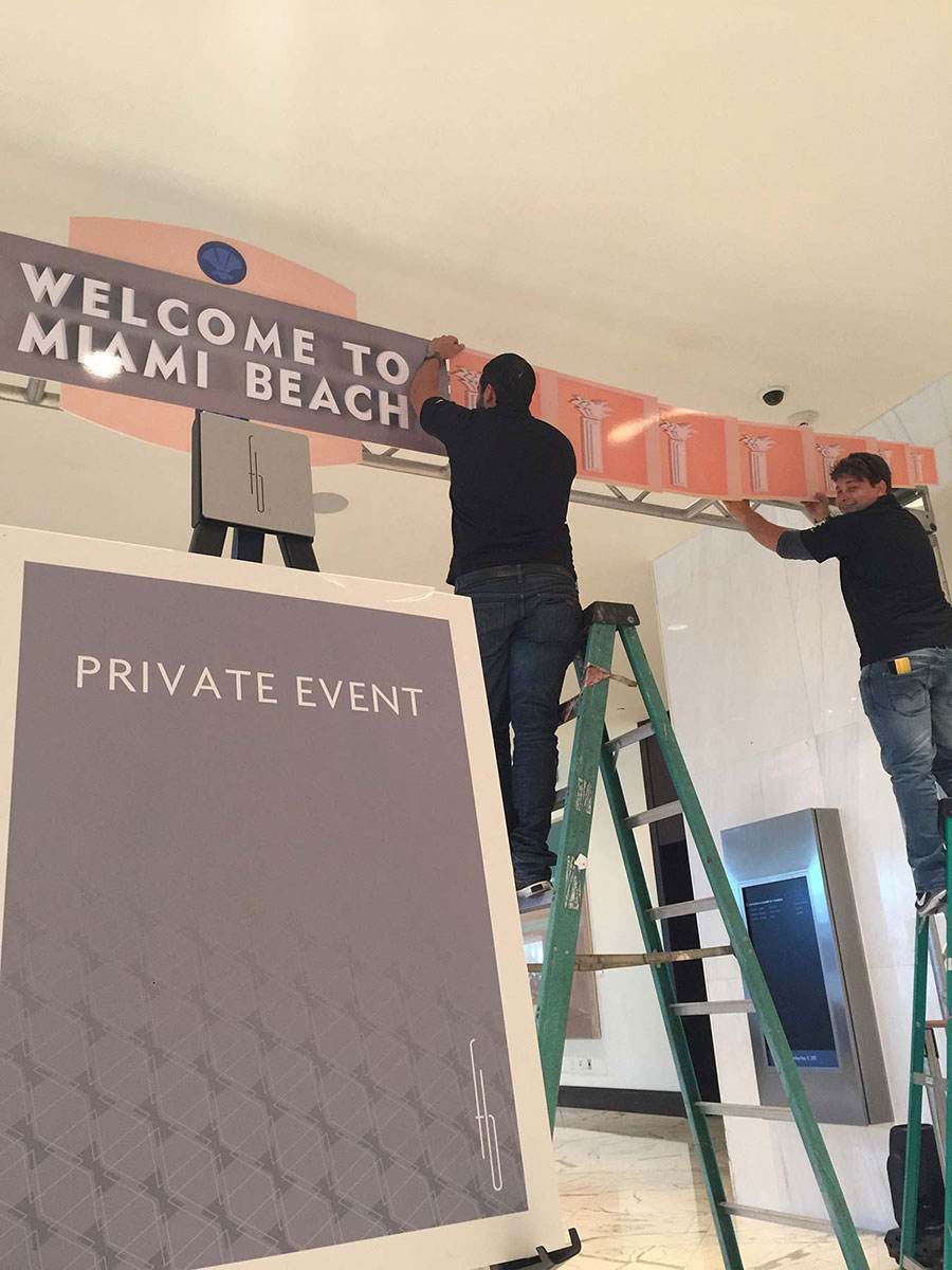 Miami Beach Chamber of Commerce Gala 2017, large format print work by Binick Imaging