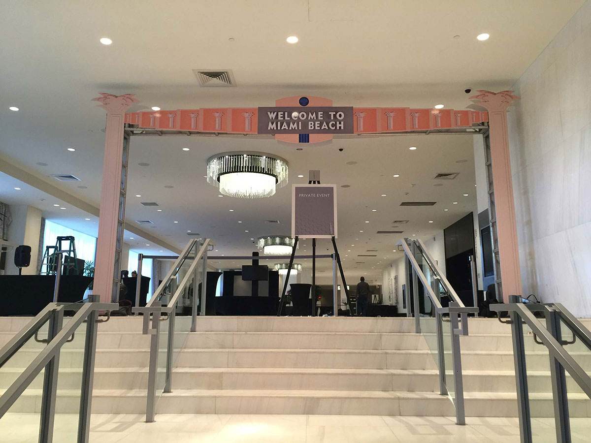 Miami Beach Chamber of Commerce Gala 2017, large format print work by Binick Imaging