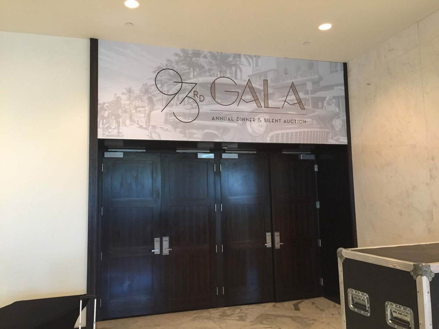 Miami Beach Chamber of Commerce Gala 2017, large format print work by Binick Imaging