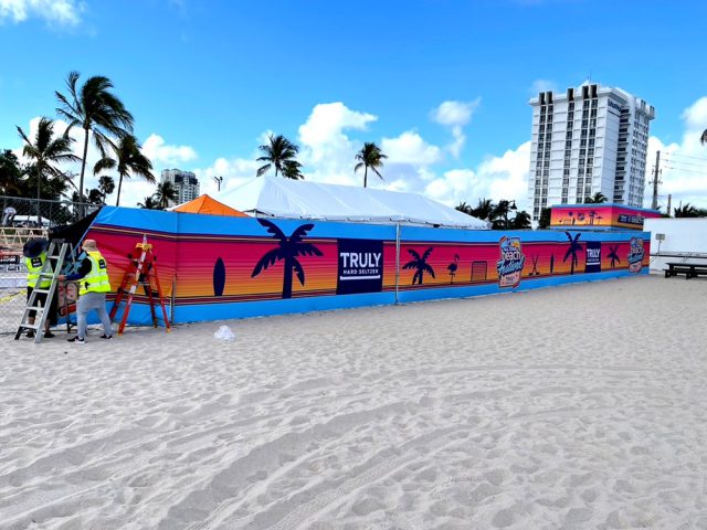 Large Format Printing work printed and installed by Binick Imaging, Miami