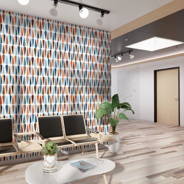Wall Coverings & Wallpaper work printed and installed by Binick Imaging, Miami