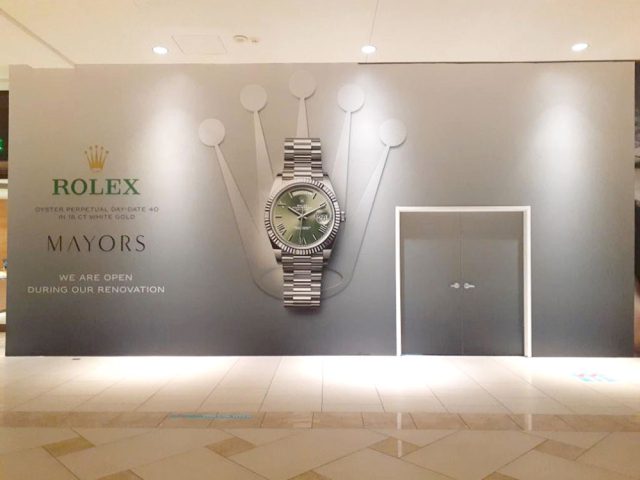 Barricade Graphics work printed and installed by Binick Imaging, Miami
