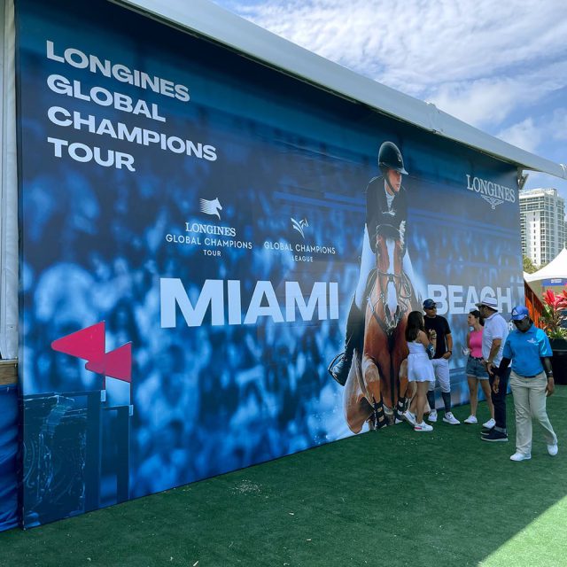 Banners work printed and installed by Binick Imaging, Miami