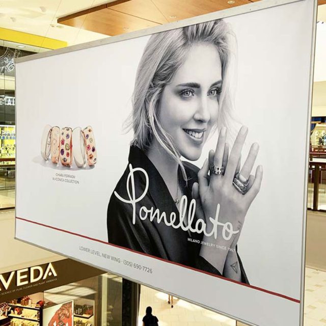 Billboards work printed and installed by Binick Imaging, Miami