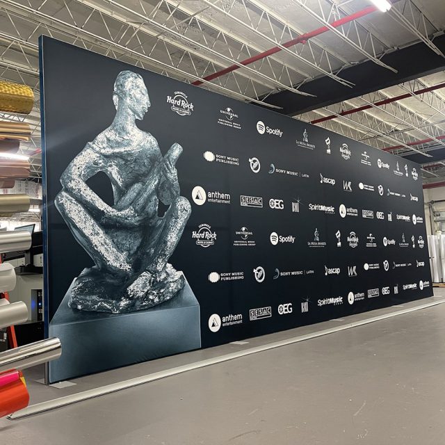 Step & Repeats work printed and installed by Binick Imaging, Miami