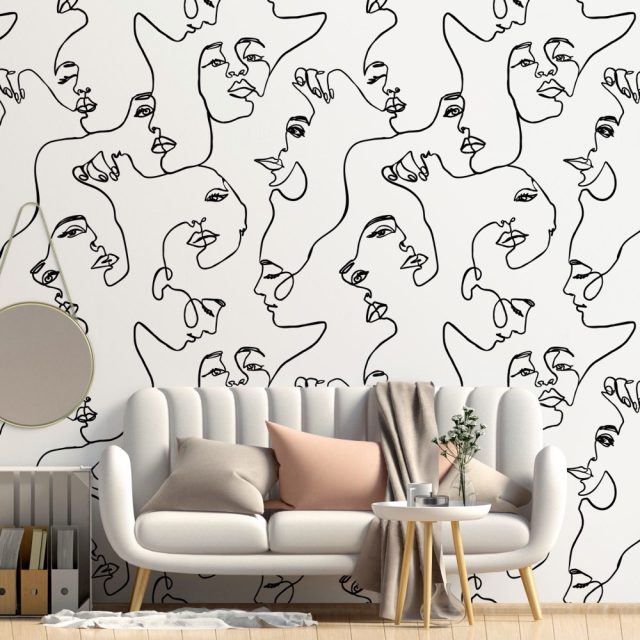 Wall Coverings & Wallpaper work printed and installed by Binick Imaging, Miami