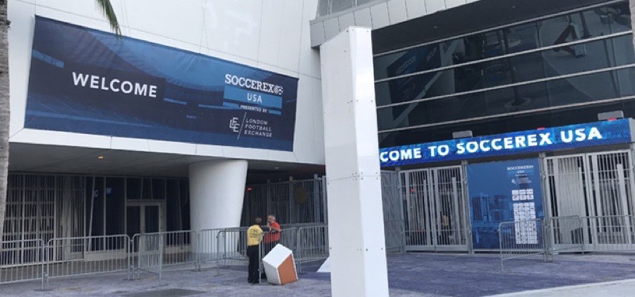 Soccerex · Marlins Park · stadium graphics