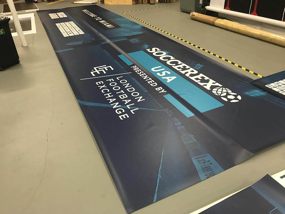 Soccerex Marlins Park, large format print work by Binick Imaging