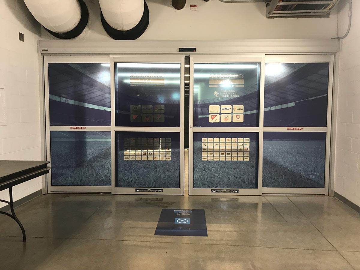 Soccerex Marlins Park, large format print work by Binick Imaging