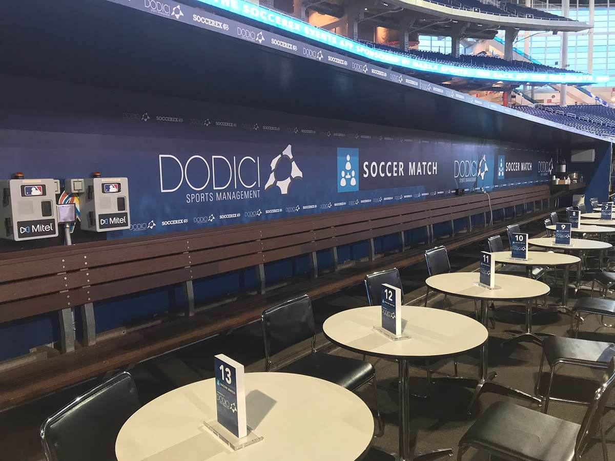 Soccerex Marlins Park, large format print work by Binick Imaging