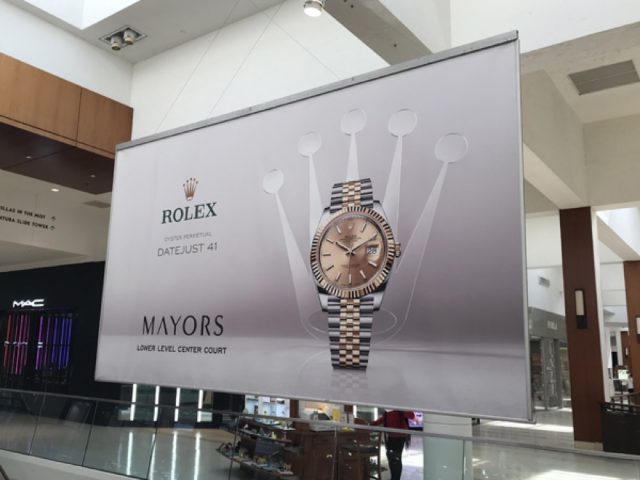 Double-Sided Banners work printed and installed by Binick Imaging, Miami