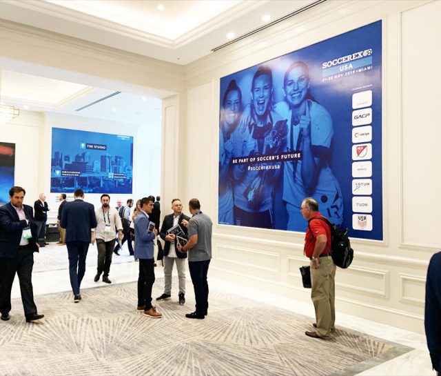 Event Graphics work printed and installed by Binick Imaging, Miami