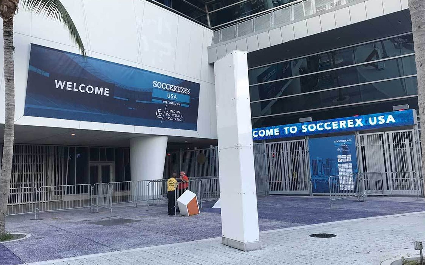 Soccerex · Marlins Park · stadium graphics